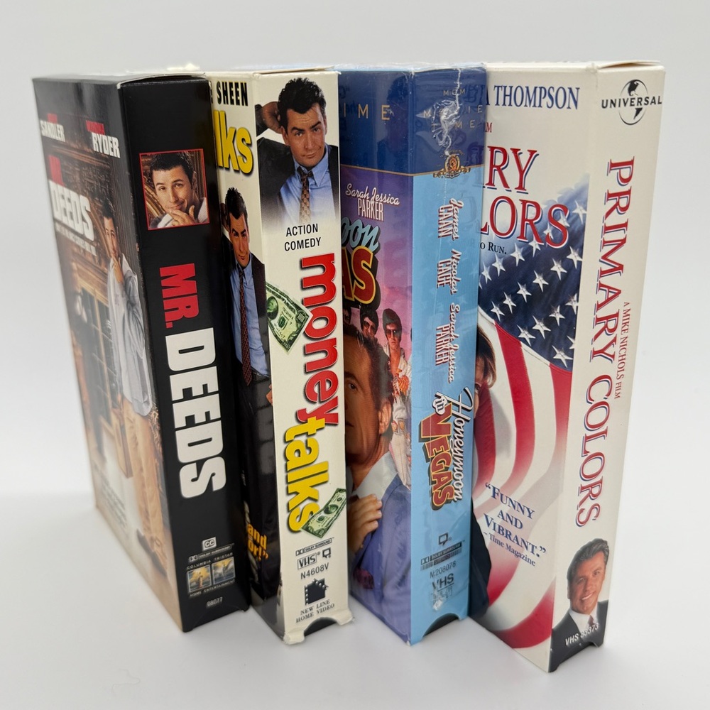 VHS Movie Comedy Compilation Mr Deeds Money Talks Honeymoon in Vegas